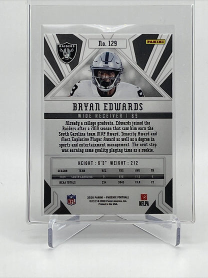 2020 Panini Phoenix FIRE BURST Bryan Edwards Rookie #129 Mint FREE SHIPPING