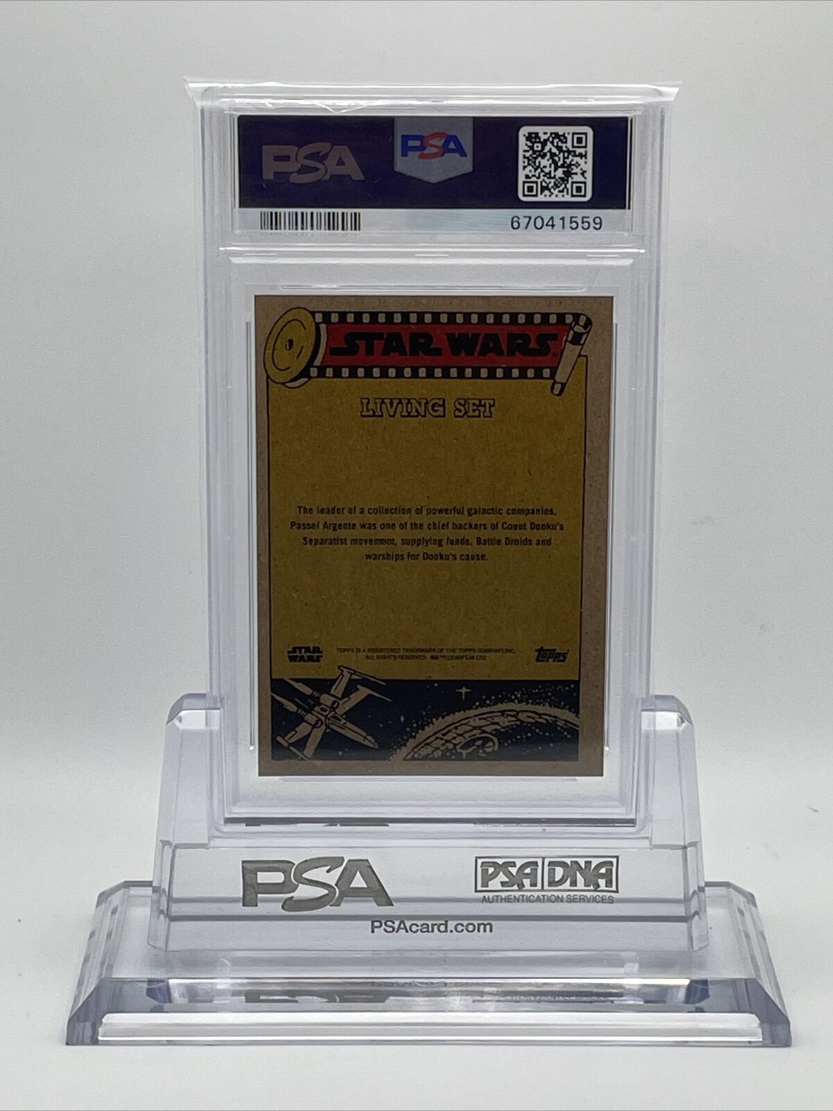 2022 Topps Star Wars Living Set Passel Argente Card #292 PSA 10 Gem Mint