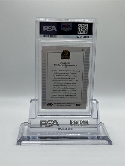 2021 Topps Star Wars Lucasfilm 50th Anniversary Empire Strikes Back #13 PSA 10