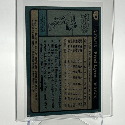 1980 Topps Fred Lynn Baseball Card #110 NM-Mint FREE SHIPPING