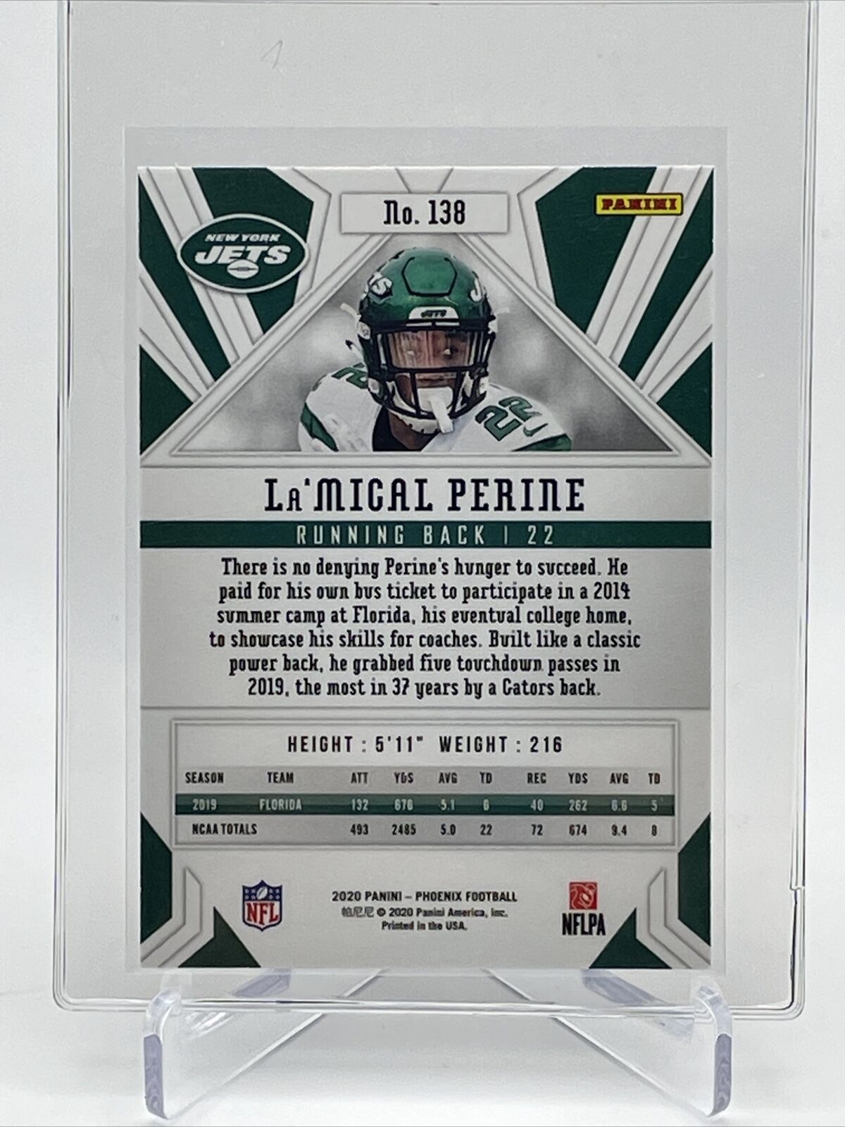 2020 Panini Phoenix FIRE BURST La'Mical Perine Rookie #138 Mint FREE SHIPPING