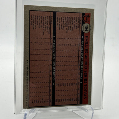 1981 Topps 1980 World Series WS Baseball Card #404 NM-Mint FREE SHIPPING