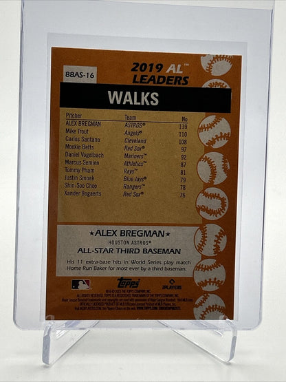 2023 Topps 1988 Topps All-Star 35th Alex Bregman Card #88AS-16 FREE SHIPPING