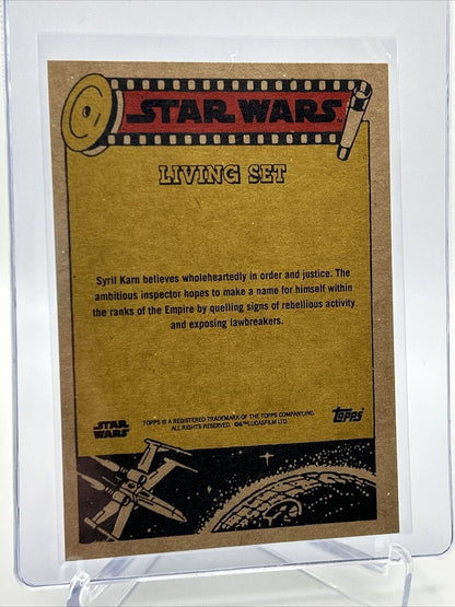 2023 Topps Star Wars Living Set Syril Karn Card #384 Mint FREE SHIPPING