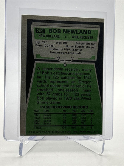 1975 Topps Bob Newland Football Card #269 NM Quality FREE SHIPPING