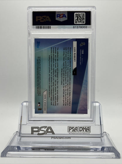 2020 Topps X Steve Aoki Luis Robert Rookie Baseball Card #100 PSA 10