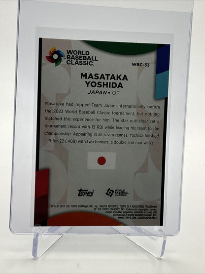 2023 Topps World Baseball Classic Stars Masataka Yoshida #WBC-33 FREE SHIPPING