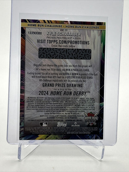 2023 Topps Home Run Challenge Unscratched Kyle Schwarber #HRC-19 FREE SHIPPING