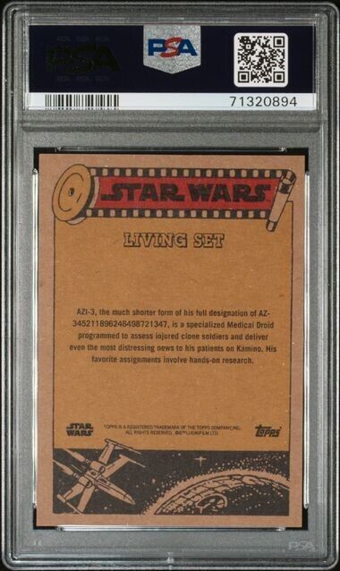 2022 Topps Star Wars Living Set Azi-3 Card #348 PSA 9 Mint