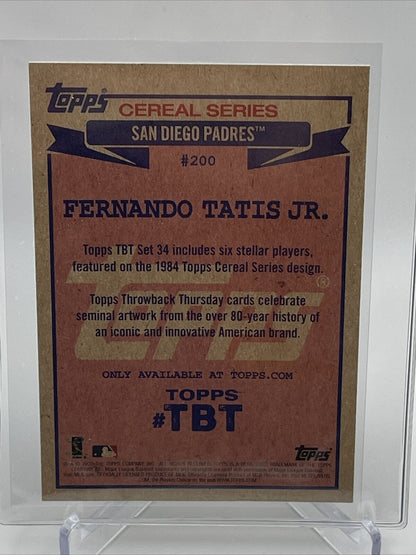 2020 Topps Throwback Thursday Fernando Tatis Jr. Card #200 Mint FREE SHIPPING