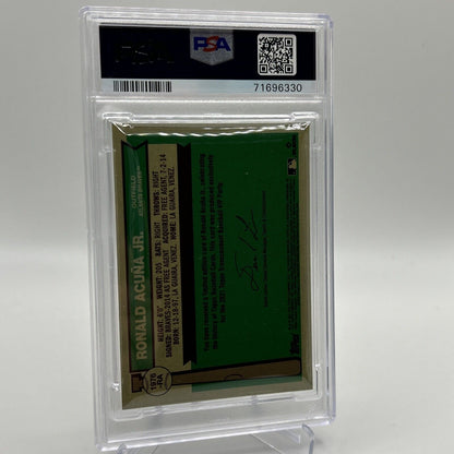 2022 Topps Transcendent VIP Party Ronald Acuna Jr. Card #1976 PSA 10 23/95