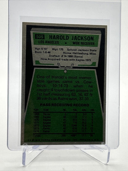 1975 Topps Harold Jackson Football Card #505 NM Quality FREE SHIPPING