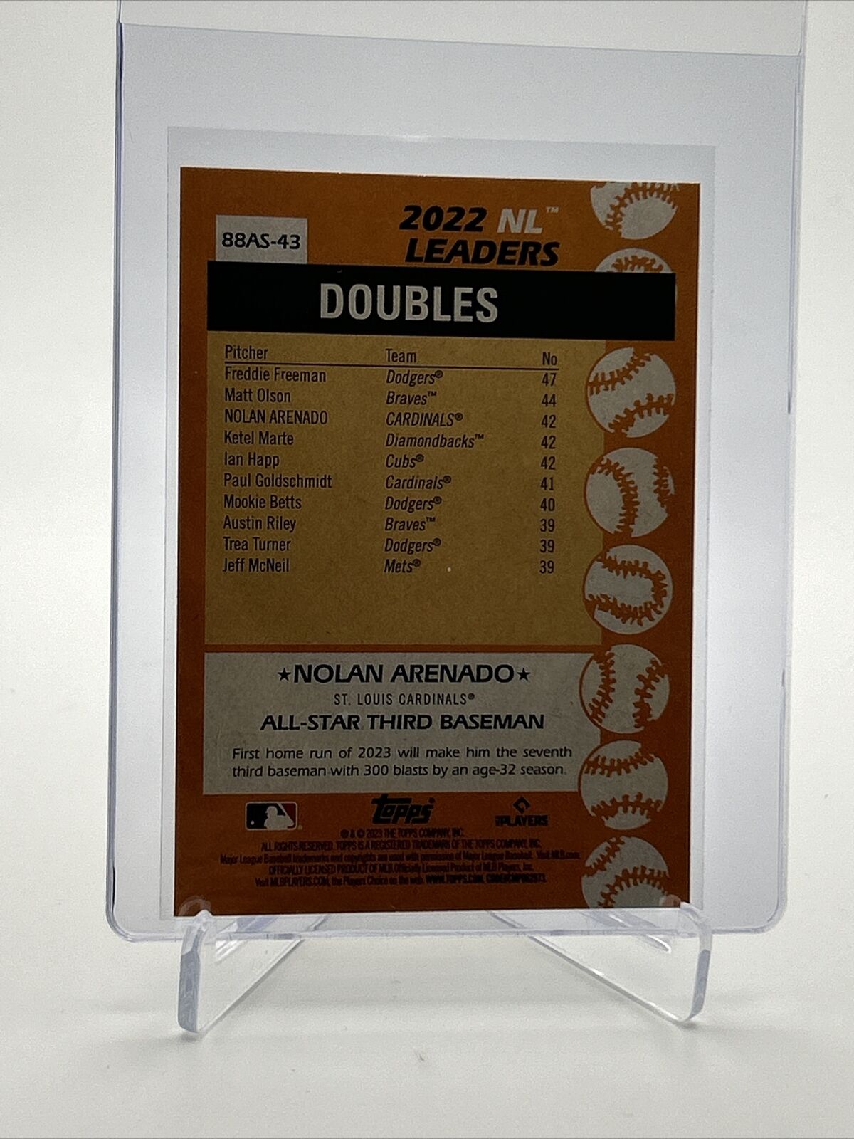 2023 Topps 1988 Topps All-Star 35th Nolan Arenado Card #88AS-43 FREE SHIPPING