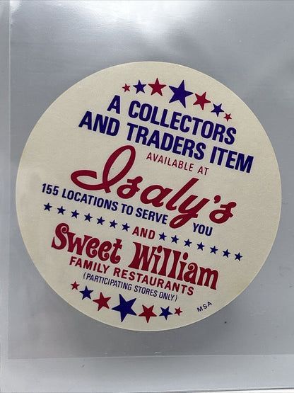 1976 Isaly's Sweet William Disc Johnny Bench Baseball Card NM-MT FREE SHIPPING