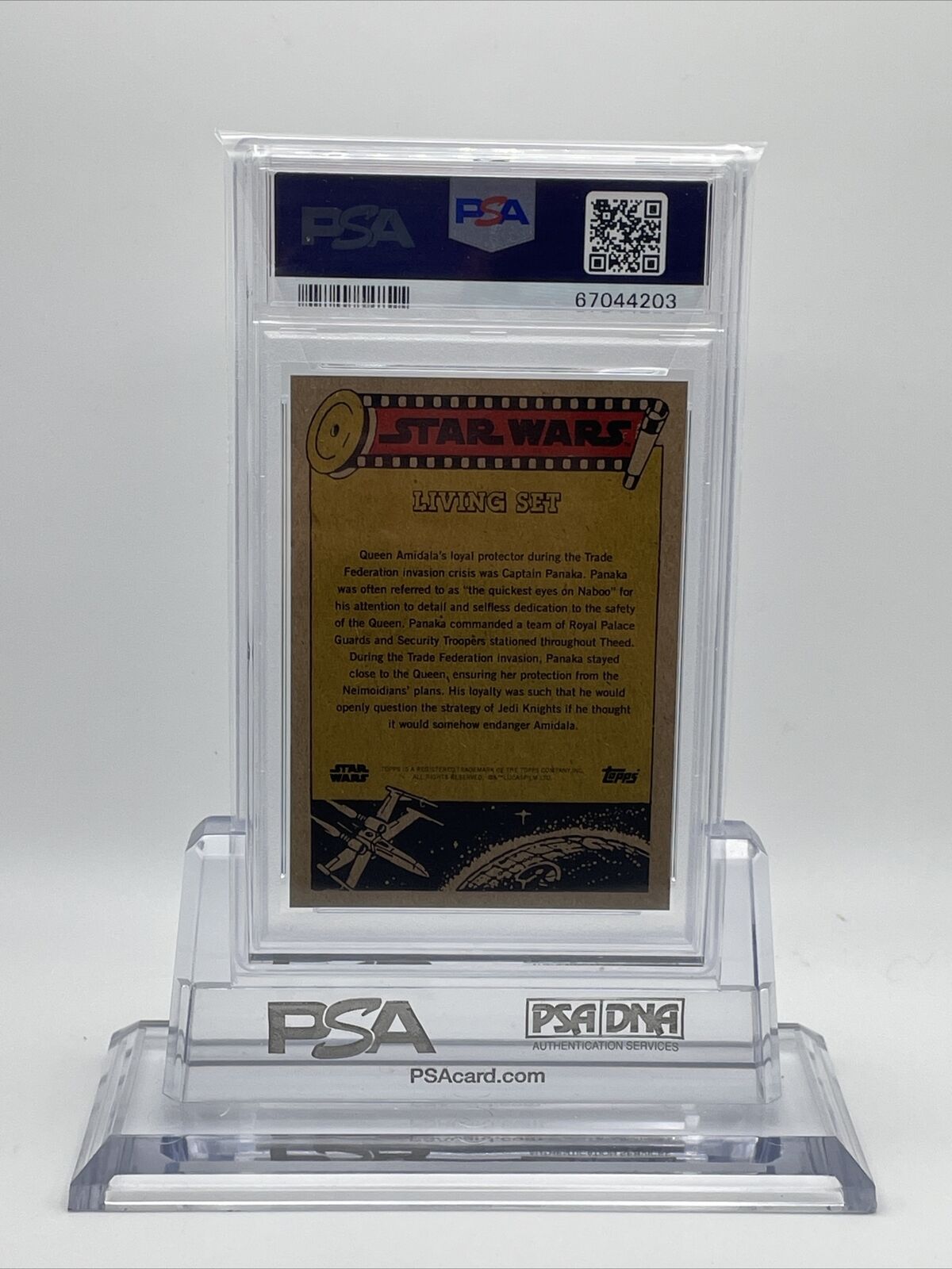2021 Topps Star Wars Living Set Captain Panaka Card #225 PSA 9 Mint