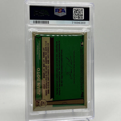 2022 Topps Transcendent VIP Party Juan Soto Baseball Card #1976 PSA 10 23/95