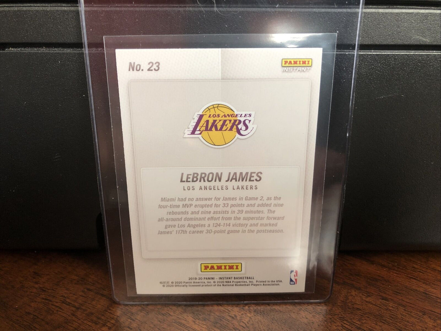 2019-20 Panini Instant LeBron James Basketball Card #23 NM-Mint FREE SHIPPING