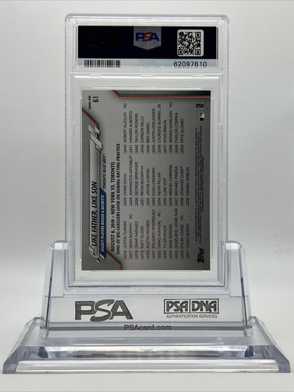 2020 Topps 582 Montgomery Club Set Cavan Biggio/Bo Bichette Rookie #61 PSA 9