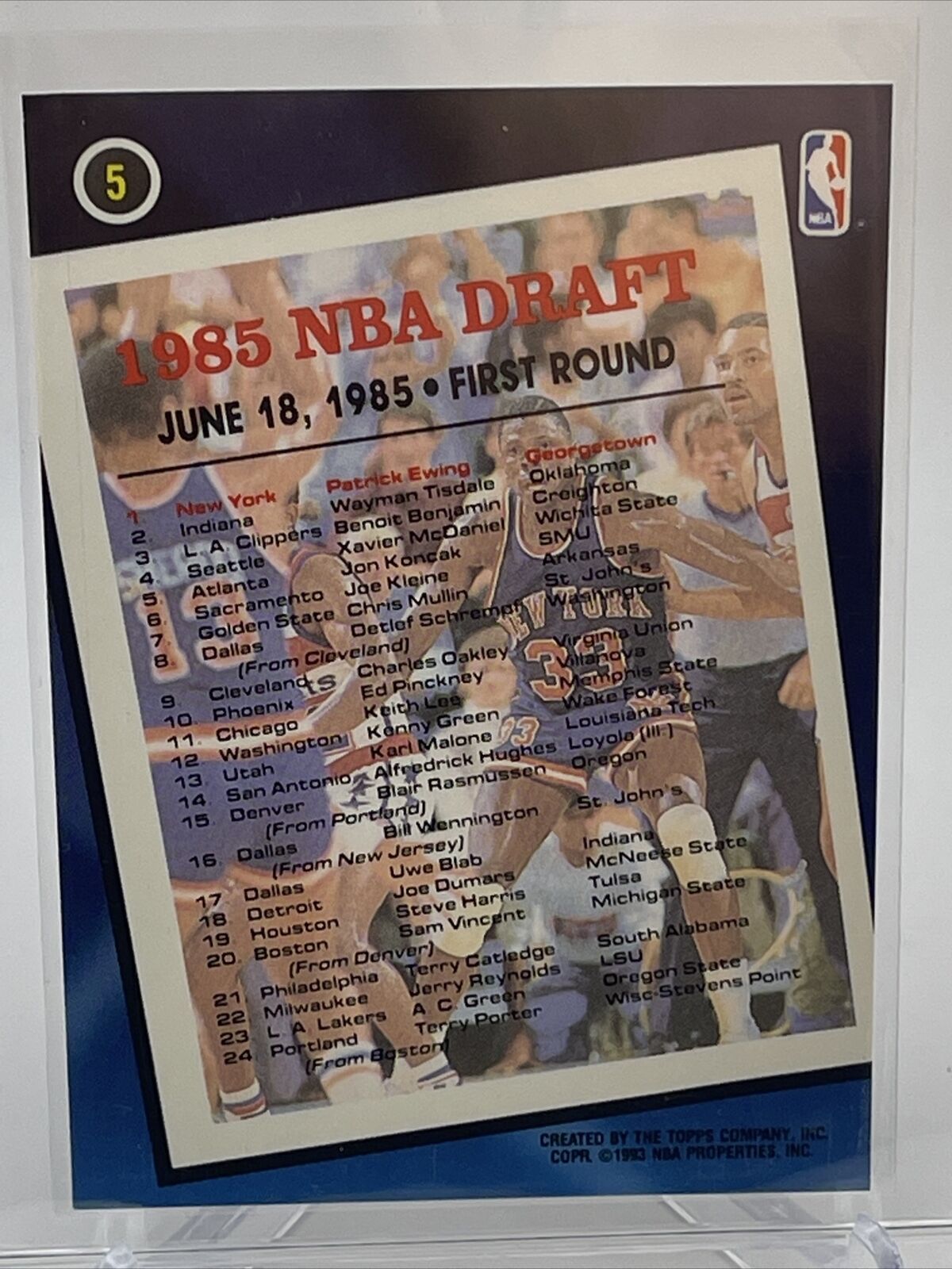 1992-93 Topps Archives GOLD Patrick Ewing Basketball Card #5 Mint FREE SHIPPING
