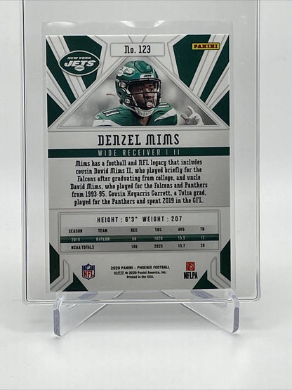 2020 Panini Phoenix FIRE BURST Denzel Mims Rookie Card #123 Mint FREE SHIPPING