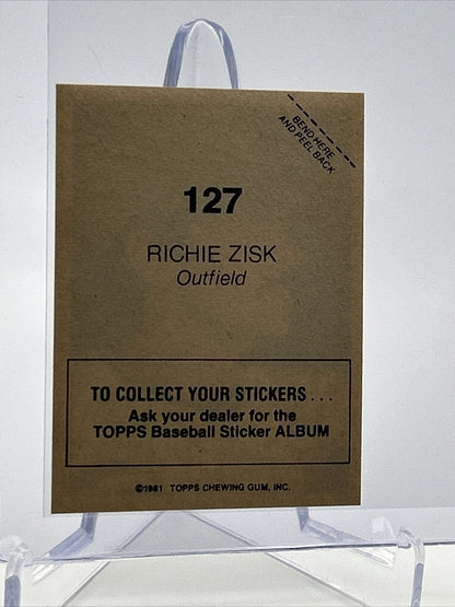 1981 Topps Stickers Richie Zisk Baseball Card #127 NM-Mint FREE SHIPPING
