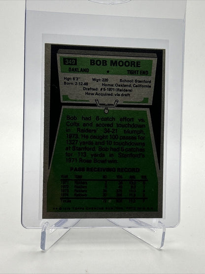 1975 Topps Bob Moore Football Card #349 NM Quality FREE SHIPPING