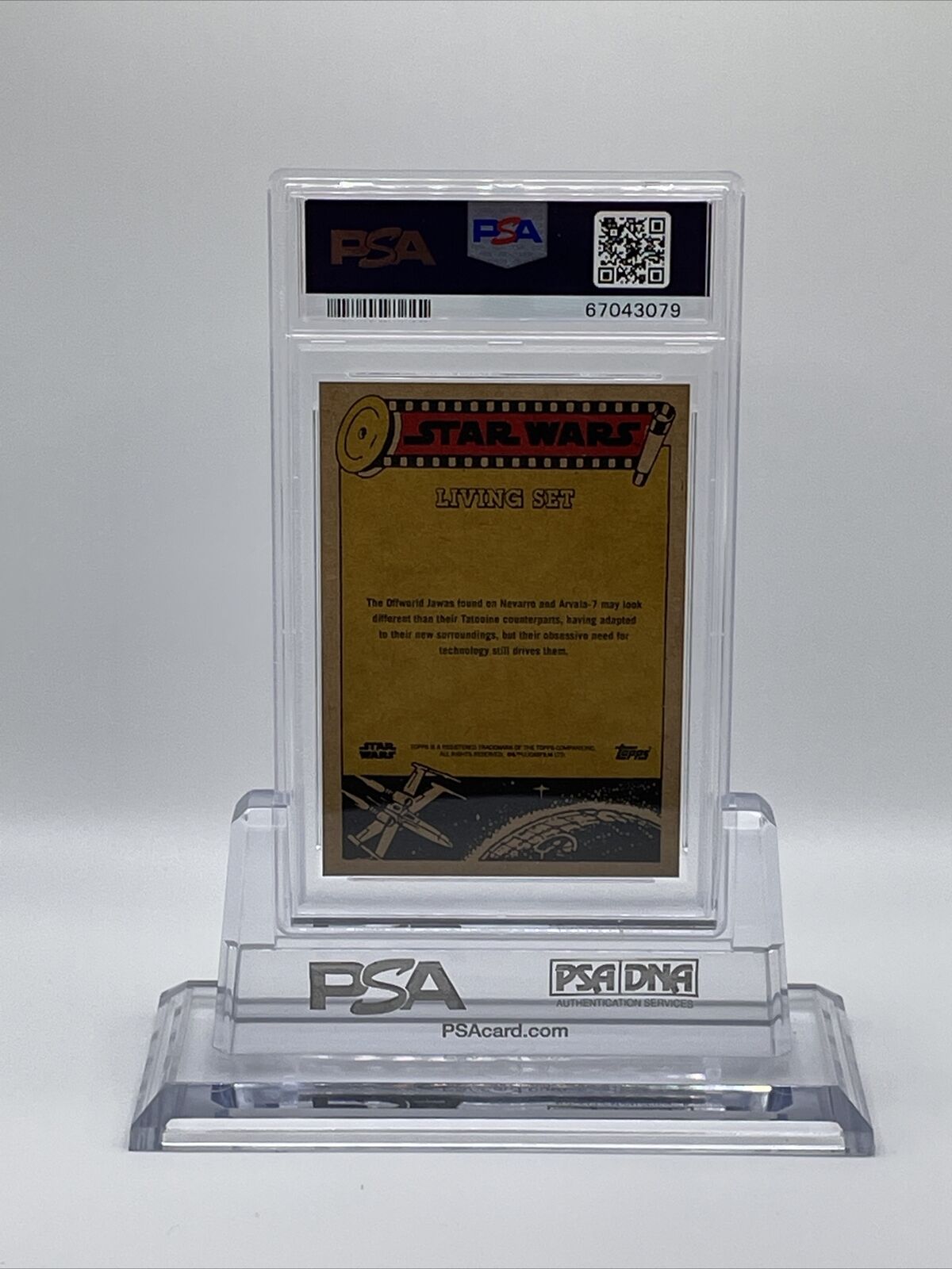 2022 Topps Star Wars Living Set Offworld Jawa Card #302 PSA 9 Mint