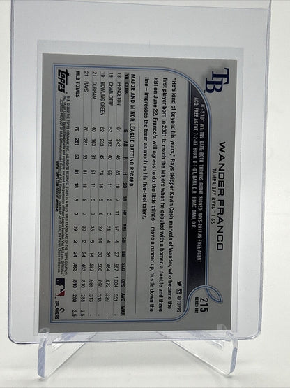 2022 Topps Wander Franco Rookie Complete Set Card #215 Mint FREE SHIPPING