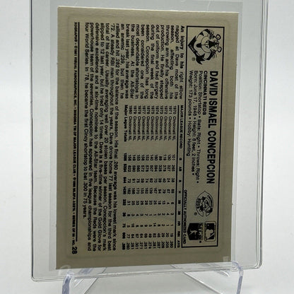1981 Kellogg's Dave Concepcion Baseball Card #28 NM-Mint FREE SHIPPING