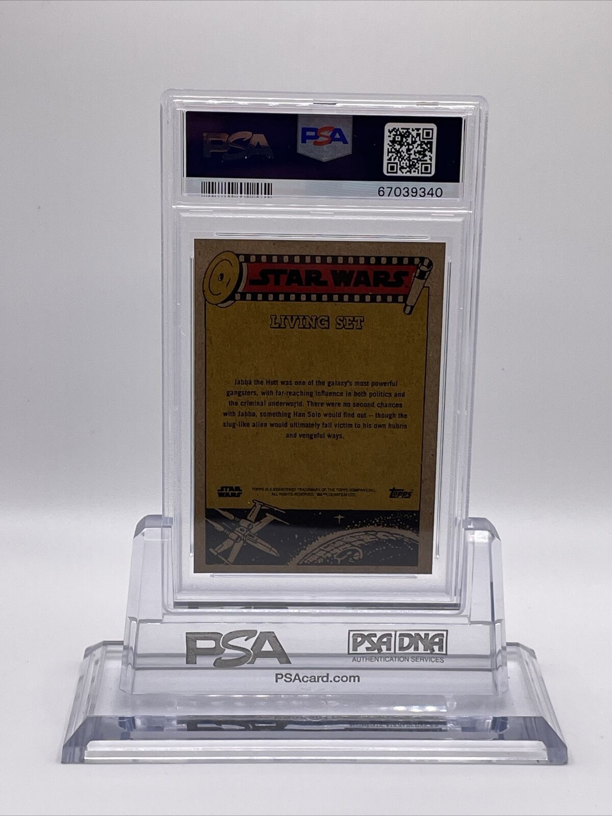 2021 Topps Star Wars Living Set Jabba the Hutt Card #247 PSA 9 Mint