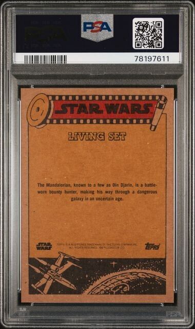 2023 Topps Star Wars Living Set Din Djarin Card #400 PSA 10 Gem Mint