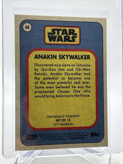 2023 Topps Star Wars Throwback Thursday Anakin Skywalker #44 Mint FREE SHIPPING
