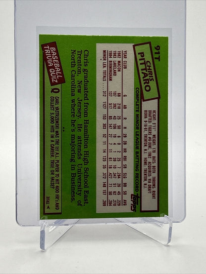 1985 Topps Traded Chris Pittaro Rookie Baseball Card #91T NM-MT FREE SHIPPING