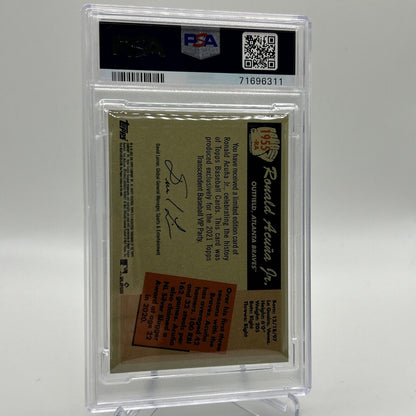 2022 Topps Transcendent VIP Party Ronald Acuna Jr. Card #1955 PSA 10 35/95