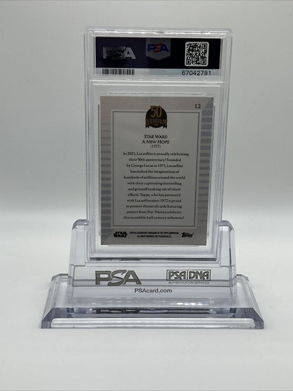 2021 Topps Star Wars Lucasfilm 50th Anniversary A New Hope #12 PSA 10