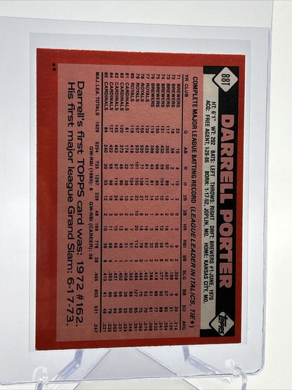 1986 Topps Traded Darrell Porter Baseball Card #88T NM-MT FREE SHIPPING