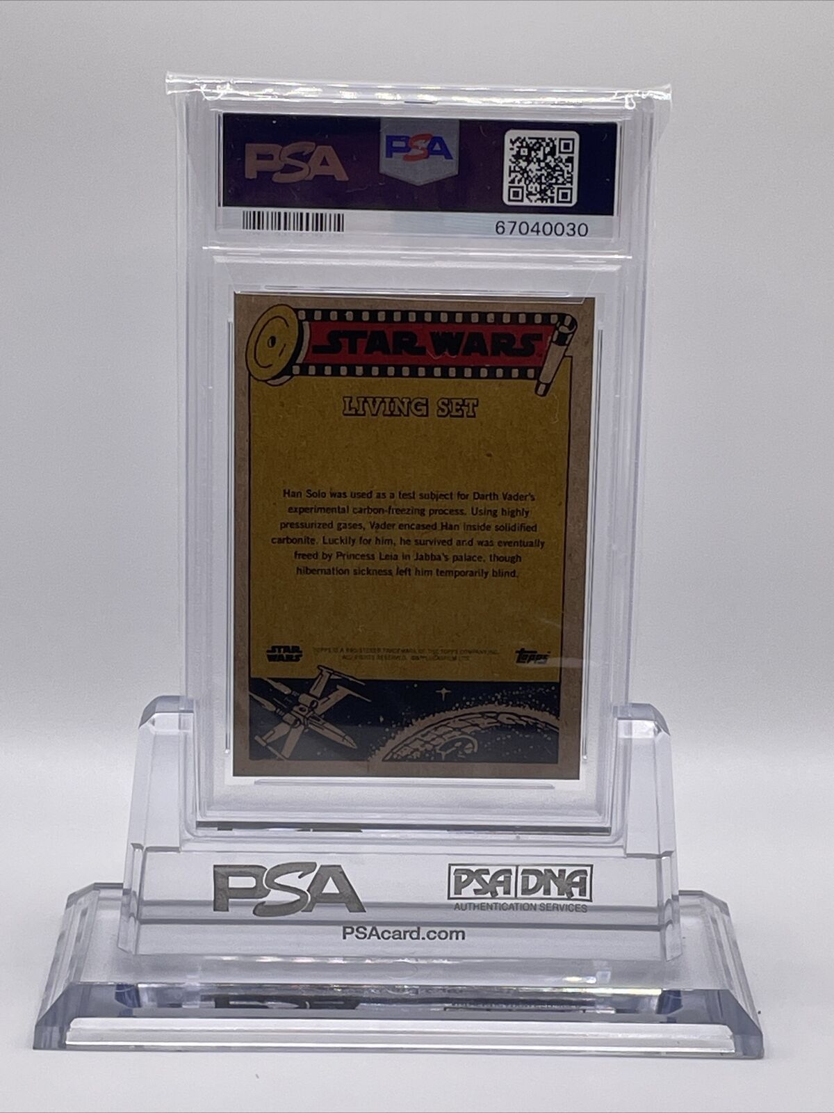 2022 Topps Star Wars Living Set Han Solo Card #297 PSA 10 Gem Mint