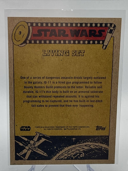 2022 Topps Star Wars Living Set IG-11 Card #289 Mint FREE SHIPPING