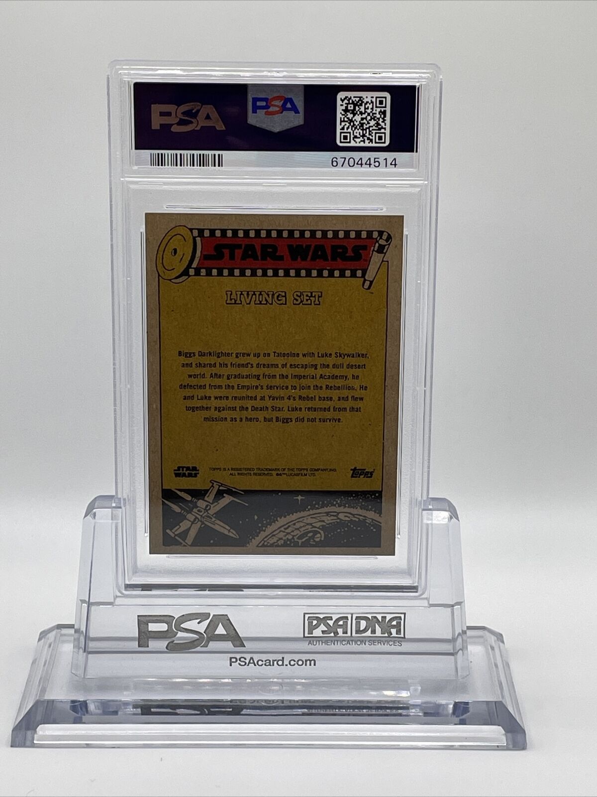 2021 Topps Star Wars Living Set Biggs Darklighter Card #231 PSA 10 Gem Mint