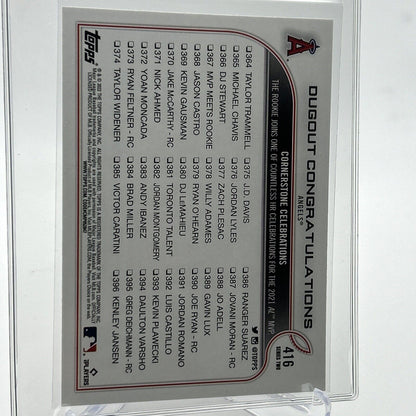 2022 Topps Dugout Congratulations Baseball Card #416 Mint FREE SHIPPING