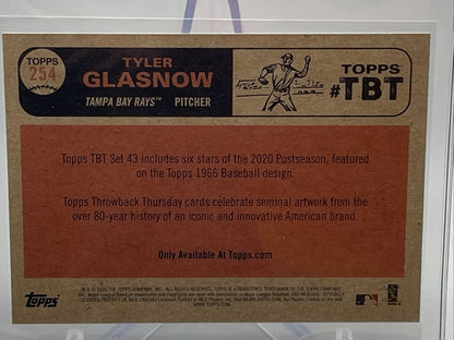 2020 Topps Throwback Thursday Tyler Glasnow Card #254 Mint FREE SHIPPING
