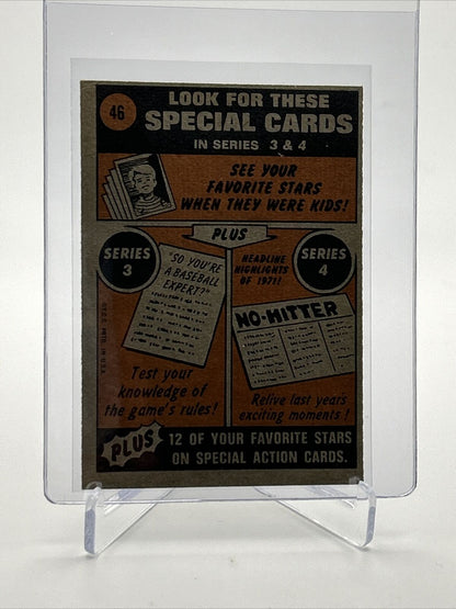 1972 Topps Glenn Beckert Baseball Card #46 VG-EX Quality FREE SHIPPING