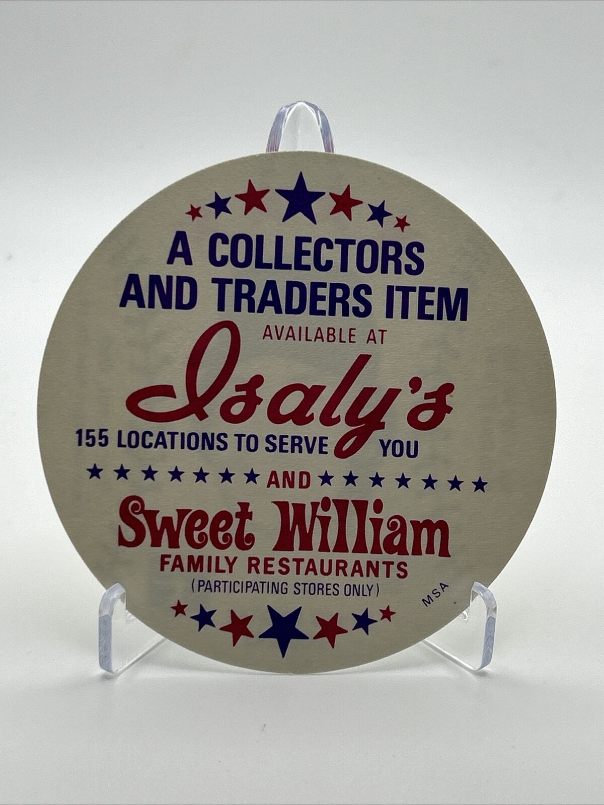 1976 Isaly's Sweet William Disc Ron Cey Baseball Card NM-MT FREE SHIPPING