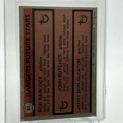 1981 Topps Rangers Future Stars Rookie Baseball Card #41 NM-Mint FREE SHIPPING
