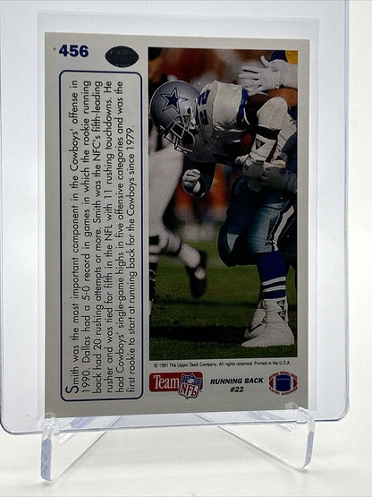 1991 Upper Deck Emmitt Smith Football Card #456 Mint FREE SHIPPING