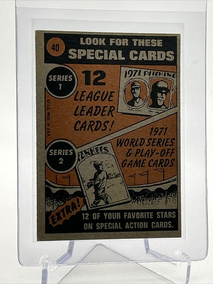 1972 Topps Bob Barton Baseball Card #40 VG-EX Quality FREE SHIPPING