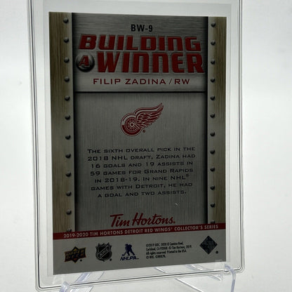 2019-20 Upper Deck Tim Hortons Filip Zadina Hockey Card #BW9 Mint FREE SHIPPING