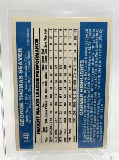 1982 Donruss Tom Seaver Baseball Card #148 NM-MT FREE SHIPPING