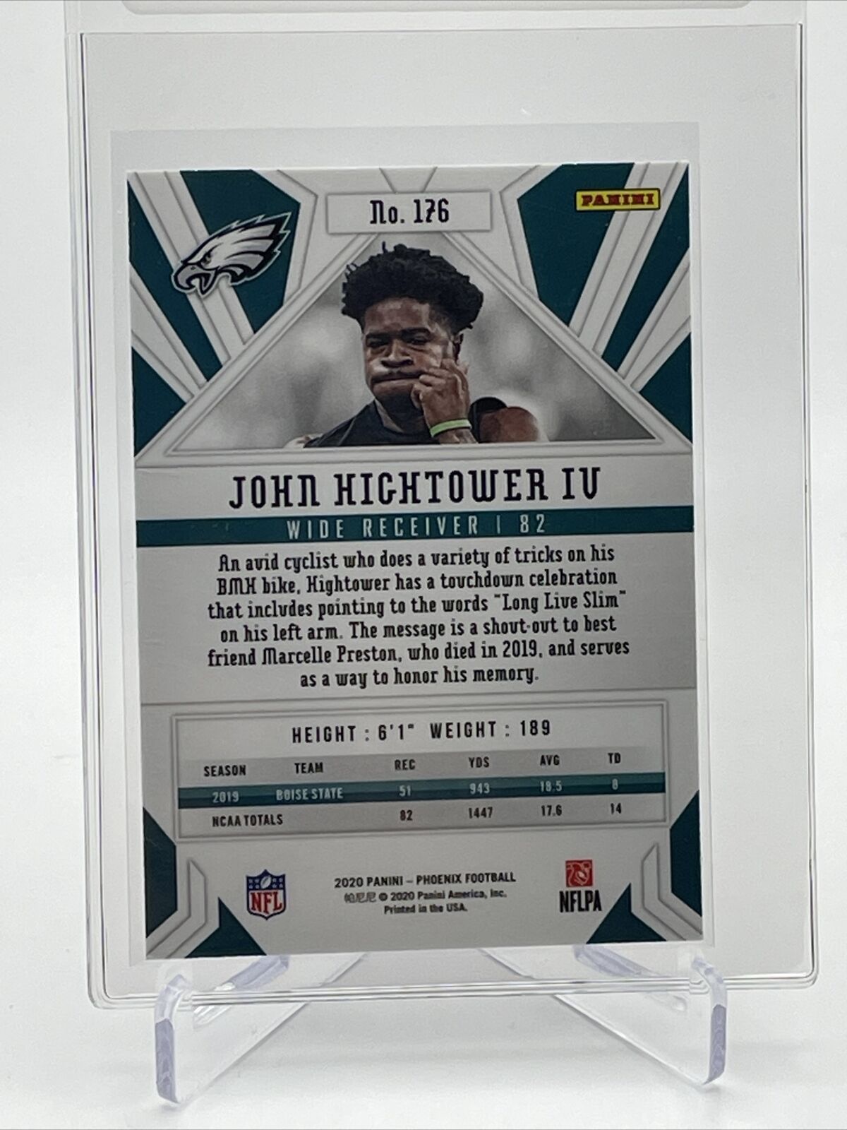 2020 Panini Phoenix FIRE BURST John Hightower IV Rookie #176 Mint FREE SHIPPING