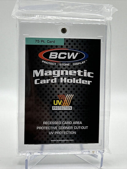 BCW Magnetic Card Holder 75pt Point with UV Protection, lot of 5 holders